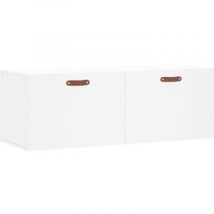 VidaXL Armoire murale blanc 100x36,5x35 cm bois d'ing&eacute;nierie Blanc