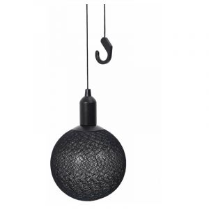 Boule Déco L ineuse Led "Suspension" 30cm Noir Prix