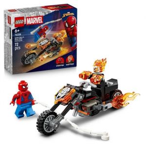 Lego ǀ Marvel 76335 Spider-Man et sa Moto contre Ghost Rider - Jouet