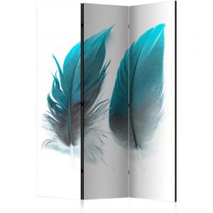 Artgeist Paravent 3 Volets "Blue Feathers" 135x172cm