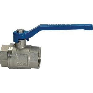 Riegler Robinet à boisseau en laiton VALVE LINE 41,91 mm intérieur/intérieur DN 30,5 mm