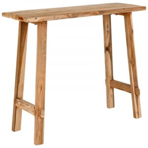 Table Console Girona, Bois, Marron, 90x30x80 cm