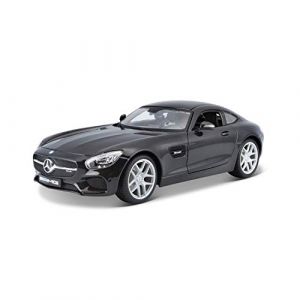 Maisto Mercedes AMG GT : Voiture Miniature à l'échelle 1/18, avec Suspension, Portes, Coffre et Capot ouvrant, modèle Fini, orientable, 24 cm, Noir (531398)