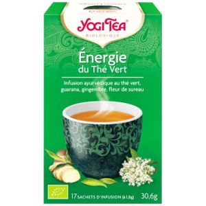 Yogi Tea Energie - Infusion ayurvédique au thé vert, 17 sachets