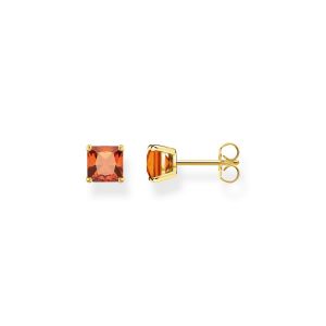 Image de Thomas Sabo Clous d'oreilles pierre orange or Argent sterling 925, doré or jaune 18 carats Jaune