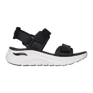 Skechers Femme Arch FIT 2.0 Sandale, Black, 41 EU