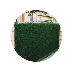 Jet7Garden Haie artificielle 140 brins vert thuya en rouleau (Lot de 6) 1.2 x 3 m