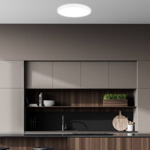 BRILONER - EEK A Plafonnier LED Efficient avec 11W à 2400lm, env. 50.000h de lumière, plat, lumière indirecte, lampe LED, lampe de salon, panneau LED, lampe de cuisine, 29x3 cm, blanc