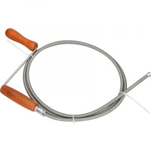 Kotarbau - Arbre de nettoyage de tuyaux, 9 mm, Fil d'acier à ressort galvanisé, Toutes les tailles, Canal flexible, Poignée en bois (3 mètres)