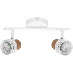 Osram Decor spot cork, 2 x 3,4W, 460lm, blanc, spot, têtes réglables, utilisation polyvalente, spot d'intérieur, ampoules led remplaçables, dimmable, ton