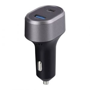 Image de T'nB Accessoire téléphonie pour voiture Tnb Chargeur allume-cigares 1XUSB et 1XUSB-C QC et PD 83W - noir