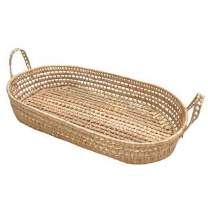Home maison Panier à langer Osier ovale Naturel 75 cm