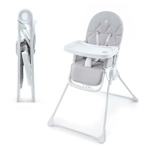 Kinderkraft Chaise haute BINCI gris clair