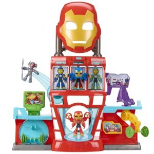Hasbro Figurines Marvel Iron Man and his Awesome Friends QG d'Iron Man