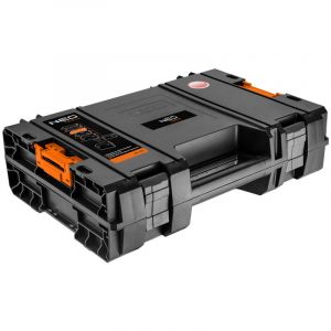 Coffre à outils électriques - NEO - Modèle I - Résistant à leau - 11 litres - Plastique noir