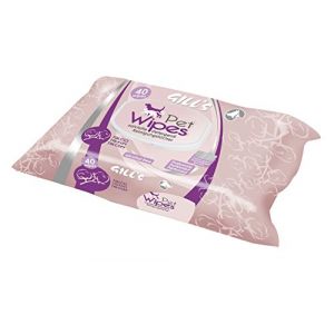 Croci Gill's Lingette Nettoyante Talc pour Chien 40 Pi&egrave;ces - Lot de 1