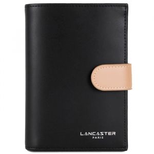 Lancaster Portefeuille en cuir ref_46442 Noir Nude Vison 10*14*2