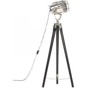 Image de VidaXL Lampadaire à trépied Noir Bois de manguier massif 97 cm