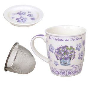 United Labels Mug Violette avec infuseur pour le thé