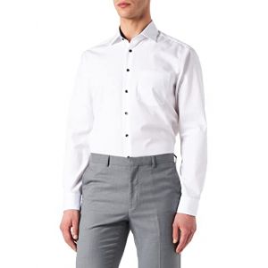 Seidensticker Business Hemd Regular Chemise, Blanc (Wei&atilde;&yuml; 01), 48 Homme