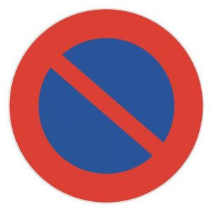 Novap Panneau rétro classe 1 stationner rigide,