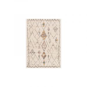 Décoweb Tapis motif berbère - Empreinte - Multicolore - 200 x 290 cm