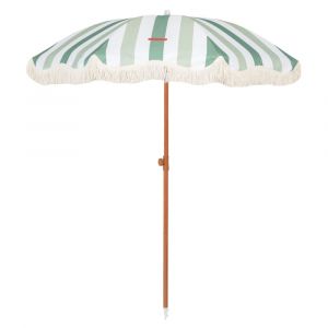 Flamingueo Grand Parasol - Parasol De Jardin Exterieur, Parasol Inclinable, Parasol Anti Uv Upf 50+, Parasol À Frange, Parasol Balcon (210 X 170 Cm)