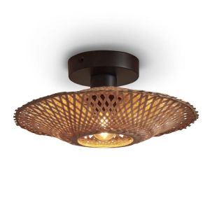 Good & Mojo Plafonnier bambou naturel, h. 8cm