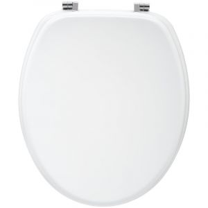 Image de Abattant WC en Bois "Luxe" Blanc