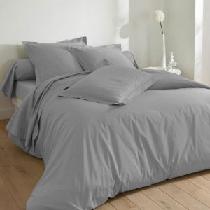 Drap Housse Polycoton Uni Gris