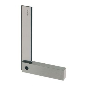 Forum Equerre de précision, avec butée, DIN 875/00, acier spécial, Long. des branches : 150 x 100 mm, Section de la branche épaisse 20 x 12 mm