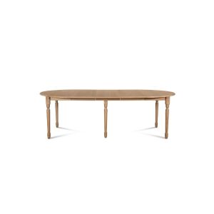 Hellin Table ronde VICTORIA 6 pieds tournés D105 + 3 rallonges bois