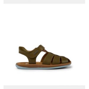 Camper Sandales cuir BICHO Vert - Couleur Vert - Taille 25