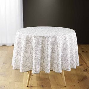 Nappe ronde anti tac s (D180 cm) Solea Blanc