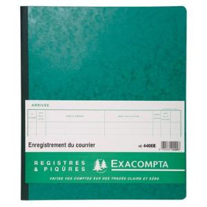 Exacompta Piqûre enregistrement du courrier 80 pages (270 x 320 mm)