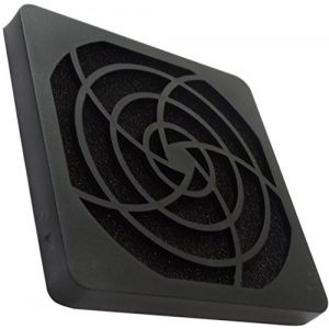 Aerzetix 2x Grille noire de protection C15119 92x92mm ventilation avec filtre 45ppi poussière pour ventilateur boîtier