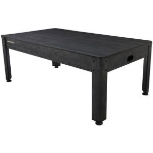 Wonders Table 7ft 4 en 1 mutli jeux bois brul&eacute; - 214 x 1216 x 813 cm - Accessoires offerts !