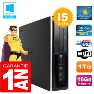 HP PC Compaq 8300 SFF Core I5-3470 Ram 16Go Disque 1 To Graveur DVD Wifi W7