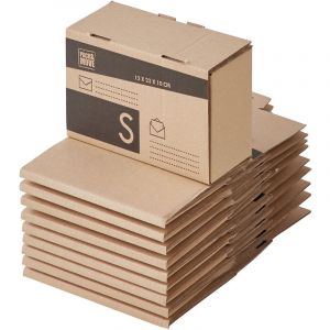 Image de Lot de cartons d'expédition - boîtes carton d'expédition - expédition postale - certifiés fsc 70% Pack And Move Lot de 24-21 x 32 x 15 cm)