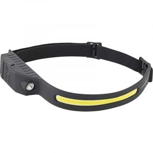 Stahlwille Lampe frontale LED rechargeable 3 niveaux de luminosité, 450 lm, jusqu'à 9,5 h d'autonomie, IP20, USB-C, noir/jaune