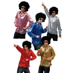 Chemise disco lamée (taille 50)