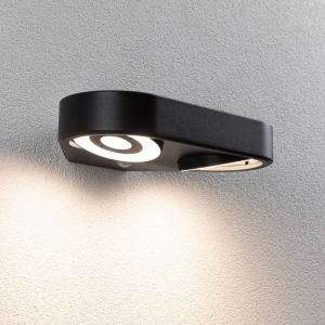 Paulmann 94866 Applique d'extérieur LED Silma détecteur de mouv. émission Lumineuse Double IP44 280x176mm 3000K 2x5,5 / 2x0,7W 2x600lm 230V Anthracite, 11 W