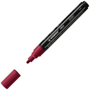 Stabilo Marqueur acrylique FREE T300 - 1 marqueur peinture - Pointe moyenne - pourpre