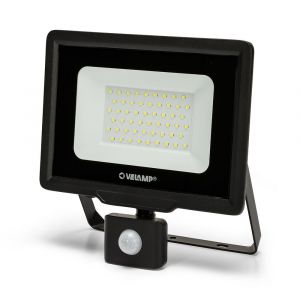 Velamp PADLIGHT5, projecteur led smd IP44 50W, noir 4000K. Avec ir