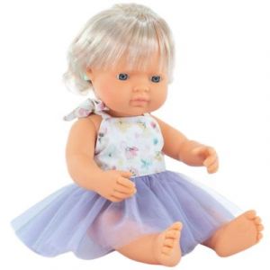 Miniland Baby Poupée fille européenne avec implant auditif (38 cm)