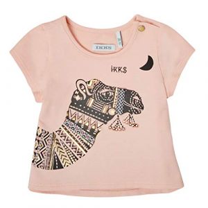 IKKS T-shirt coton m&eacute;lang&eacute; chameau Rose