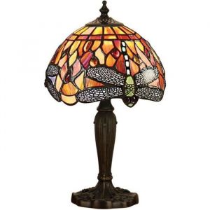 Image de Interiors 1900 Lampe 20 cm Dragonfly Flame, verre et r&eacute;sine