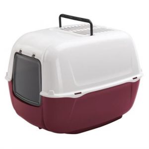 Ferplast Maison de toilette pour chat PRIMA Plastique Filtre a charbon a actif anti odeur FERPLA