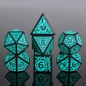 Epic Forge-Lot de 7 dés en boîte – Magic Flame Teal