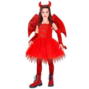 Widmann W MILANO Party Fashion - Costume enfant diable, robe, enfer, d&eacute;mon, d&eacute;guisement Halloween